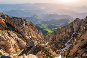 A photo of the rugged Syunik mountains in Armenia